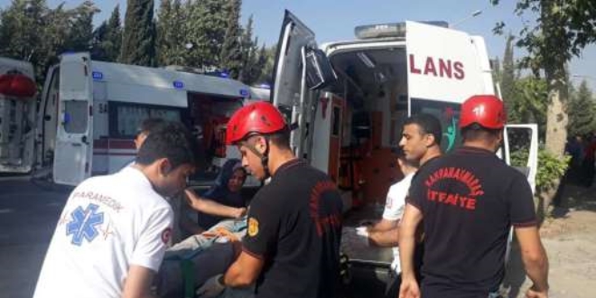 Kahramanmaraş'ta trafik kazası: 12 yaralı