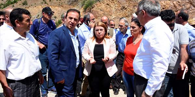 CHP heyeti Gümüşhane'deki madenleri inceledi