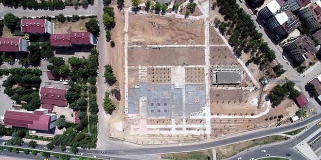Bombalanan emniyet binası 'millet bahçesi'ne dönüşüyor