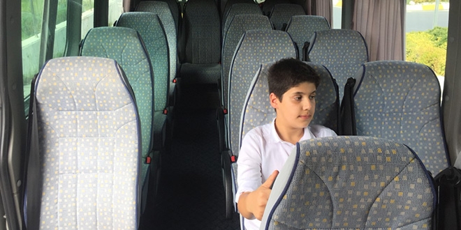 Serviste öğrenci unutmaya yerli çözüm
