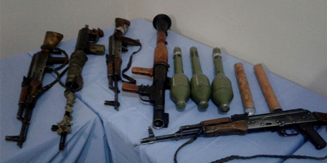Hakkari'de PKK'ya ait çok sayıda silah ele geçirildi