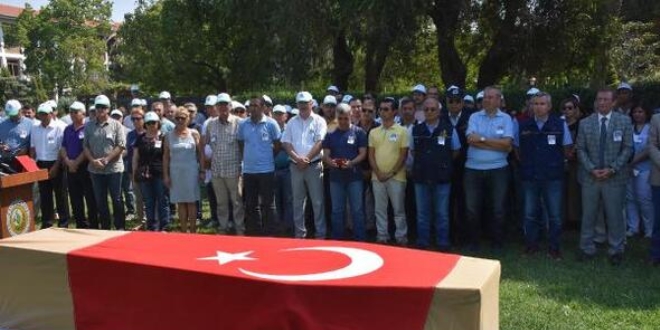 Kalp krizi geçiren Ukraynalı pilot için tören düzenlendi