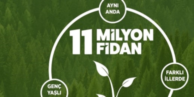 Fidan dikme etkinliğine bakanlardan destek