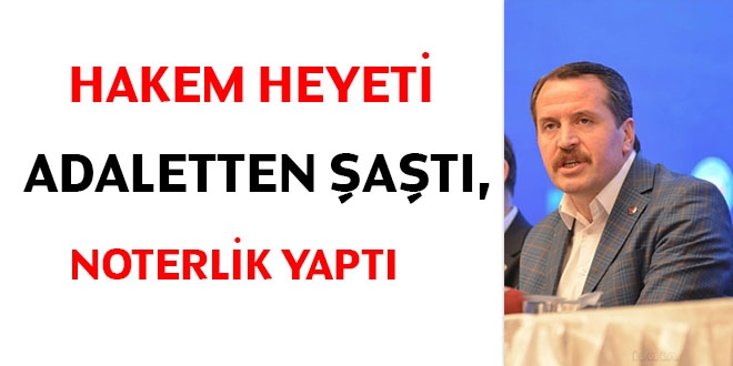 Ali Yalçın: Hakem heyeti adaletten şaştı, noterlik yaptı