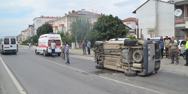 Emniyet kemeri sayesinde burnu bile kanamadı