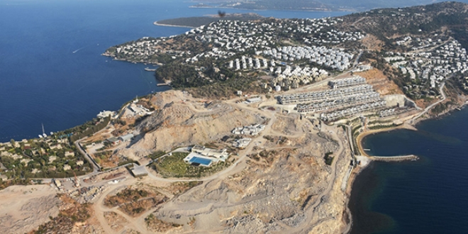 Bodrum'da rezidans ve villa inşaatındaki yıkımı bakanlık devraldı