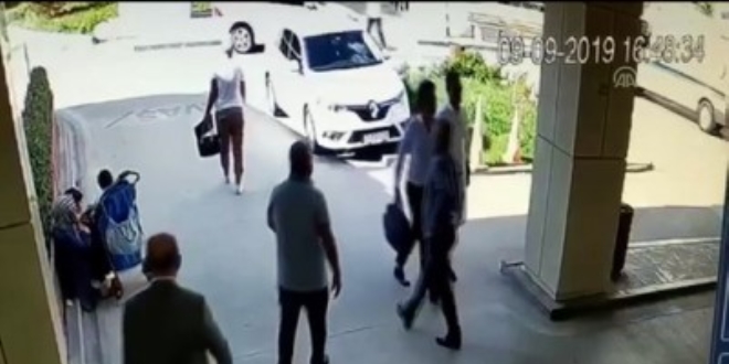 Sendika başkanına darp anı kameraya yansıdı
