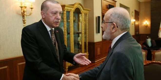 Cumhurbakan Erdoan, Karamollaolu ile grt