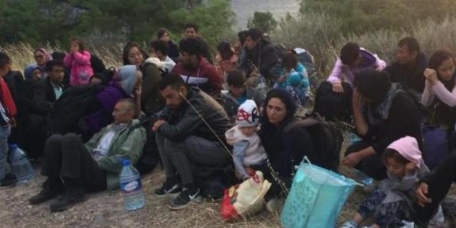 Ayvalık'ta 48 göçmen 3 organizatör yakalandı