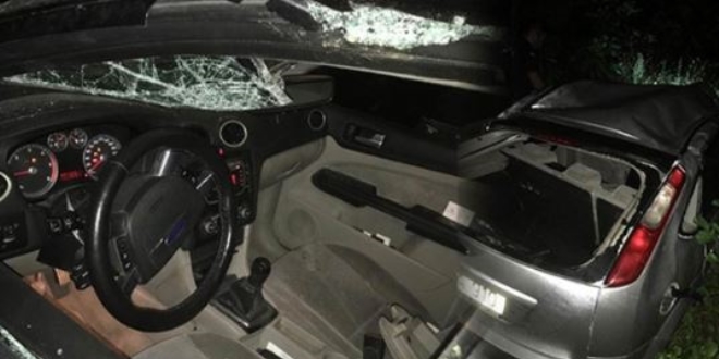 Kaskodan para alabilmek için aracını şarampole yuvarladı
