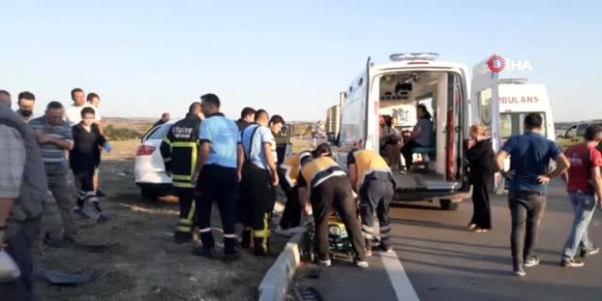 Tekirda�'da trafik kazas�: 8 yaral�