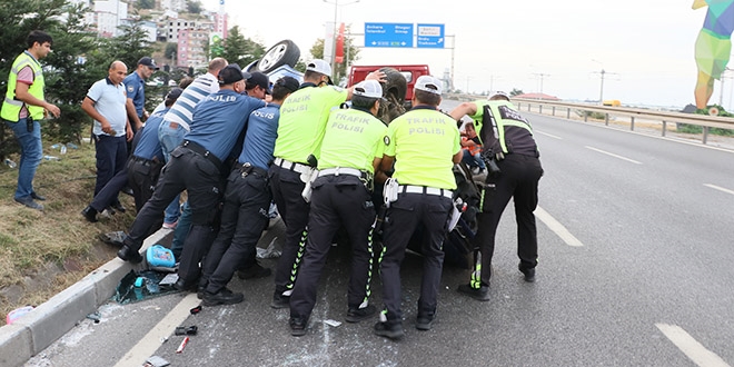 Samsun'da trafik kazası: 9 yaralı