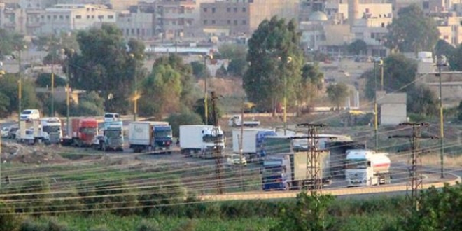 Suriye'den Irak'a giden ABD konvoyu grntlendi