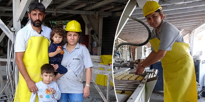 İflasın eşiğindeki eşine destek çıktı, mermer ustası oldu