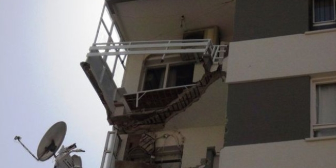ili'de art depremler sonras balkon kt