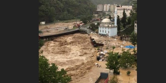 Artvin'de şiddetli yağış sel ve baskına neden oldu