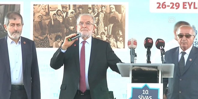 Karamollaoğlu'na tepki, kürsüyü terk etti / Video