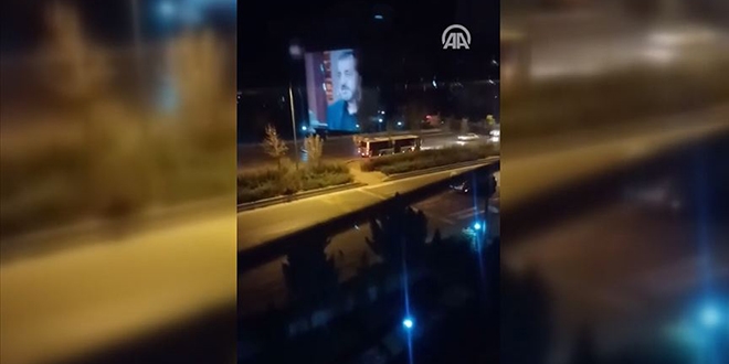Ters yönden giden otobüs şoförü kameraya yakalandı
