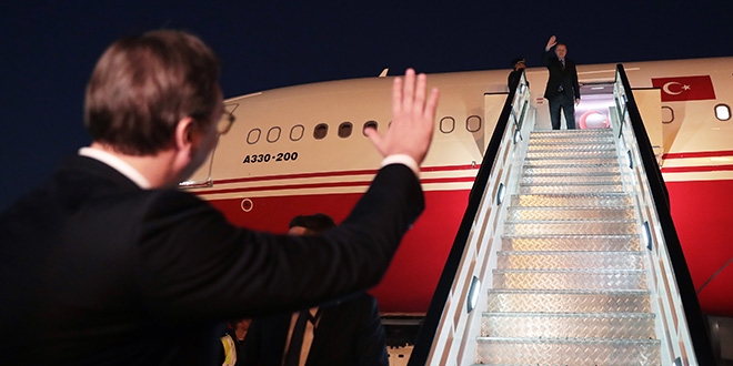 Cumhurbaşkanı Erdoğan, Sırbistan'dan ayrıldı