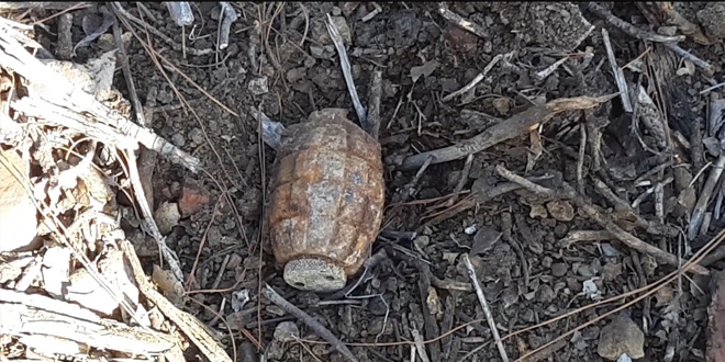 Çanakkale'de 104 yıllık el bombası imha edildi