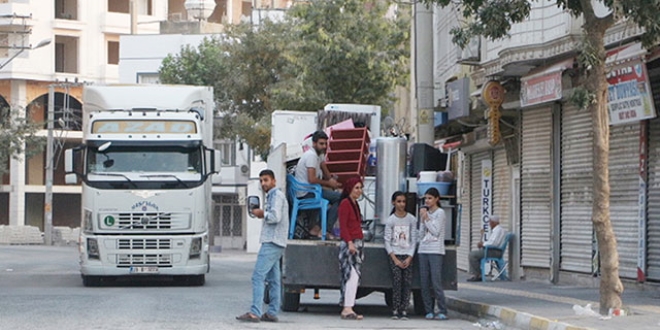 Terör saldırısı sonrası Nusaybin'de taşınmalar başladı