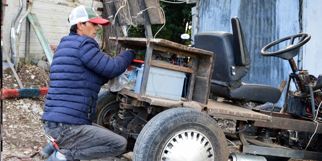 Çocukluk hayali 4x4 elektrikli aracı 3 yılda yaptı