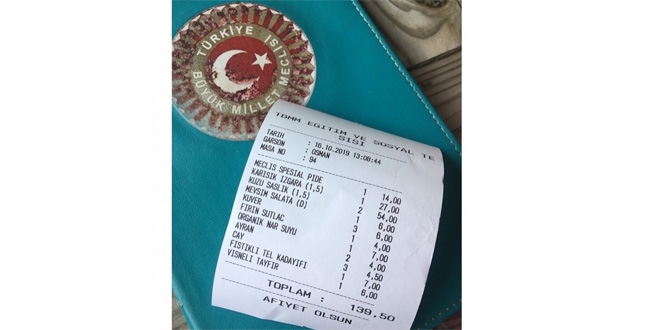 TBMM lokantasında güncel fiyatlar...4 TL'ye sütlaç