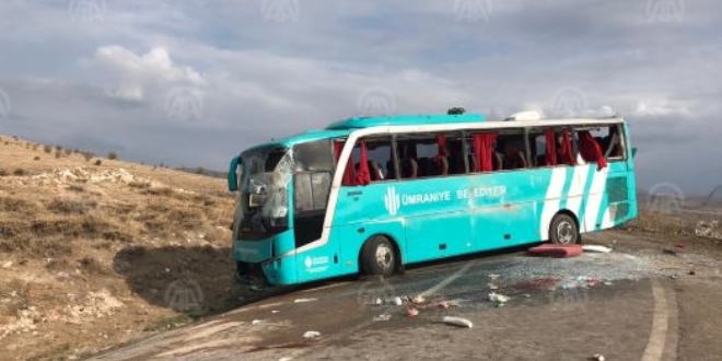 Çankırı'da otobüs kazası: 34 yaralı