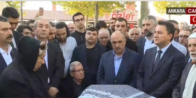 Ortalklarda grnmeyen Ali Babacan, cenaze trenine katld