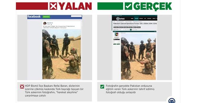 HDP Bismil İlçe Başkanı'ndan harekatla ilgili çarpıtma