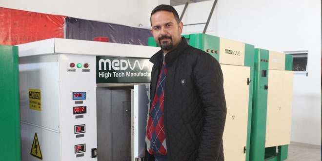 Van'da tıbbi atıkları dezenfekte eden cihaz üretildi