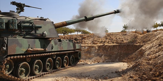 YPG/PKK'lı teröristlerden TSK unsurlarına taciz ateşi