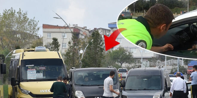 Trafik polislerine rağmen akılalmaz anlar!