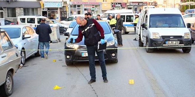 Karaman'da silahl kavga: 1'i polis, 2 yaral