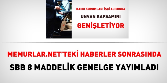 Strateji ve Bütçe Başkanlığından, işçi alımları hakkında önemli genelge!