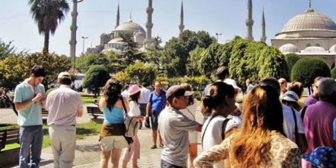 stanbul'u 9 ayda 11 milyon 342 bin 822 turist ziyaret etti