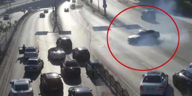 Konya'da, dirft ile trafiği altüst etti! Her yerde aranıyor