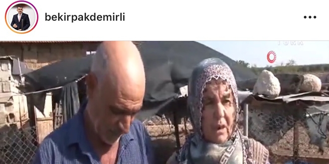 Pakdemirli'den koyunları çalınan Ayşe teyzeye destek