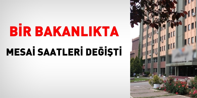 Kültür ve Turizm Bakanlığında, mesai saatleri değişiyor