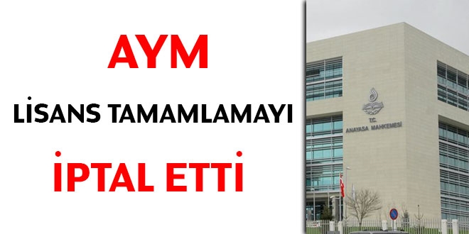 AYM'den ilahiyat önlisans mezunlarına kötü haber