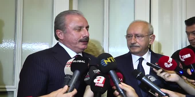 TBMM Başkanı Şentop, CHP Genel Başkanı Kılıçdaroğlu ile görüştü