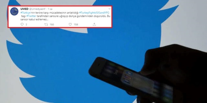 Türkiye'nin terörle mücadele etiketine Twitter'dan sansür