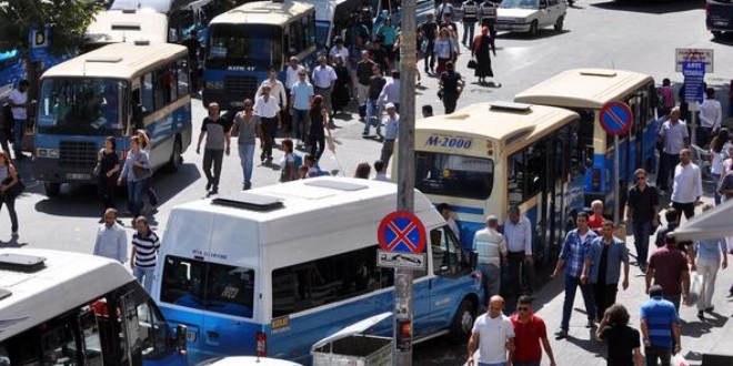 Dolmuş durakları Güvenpark'tan kaldırılıyor