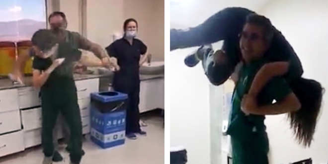 Hastane çalışanlarının uygunsuz eğlencesine soruşturma