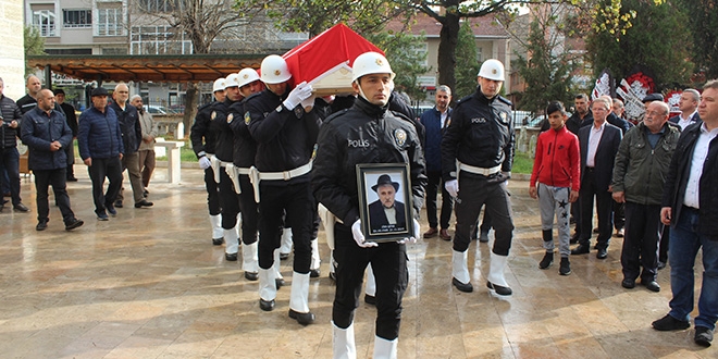 Vazife Malulü polis memuru son yolculuğuna uğurlandı
