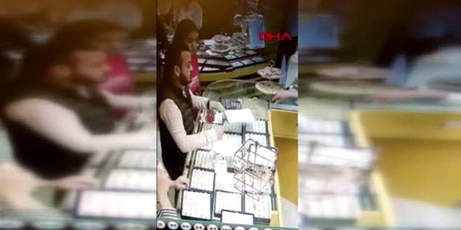 Kuyumcuda altınları verdiği eşini emniyette tanımadı