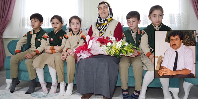 Şehit İlyas öğretmen'in ailesine duygulandıran ziyaret