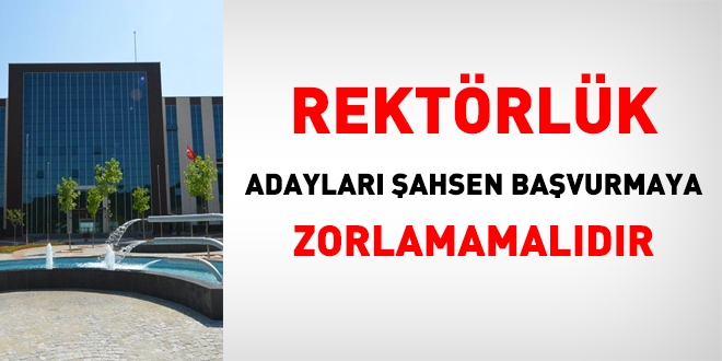 Düzce Üniversitesi adayları şahsen başvuruya zorlamamalı!