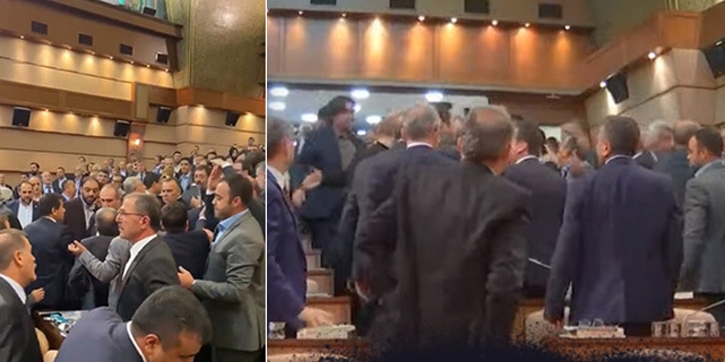 İBB Meclisi'nde 'lan' kavgası