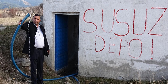 Muhtarları akraba olan komşu köylülerin 'su' anlaşmazlığı